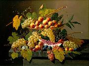 Severin Roesen Still Life with a Basket of Fruit oil on canvas